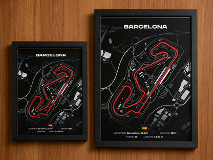 Barcelona Track Arts A3-A4 size