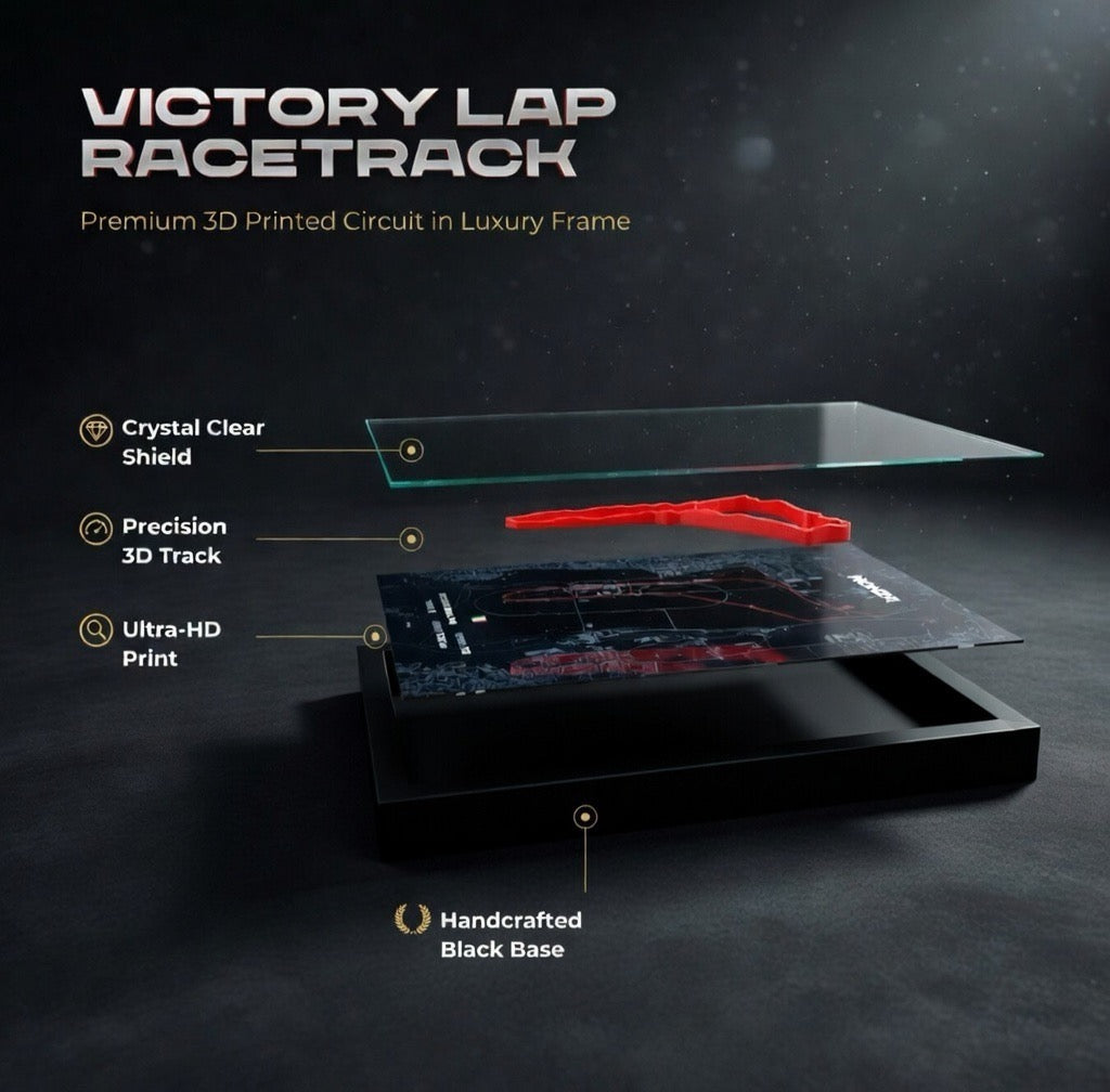 Grand Prix track layout 3D wall art
