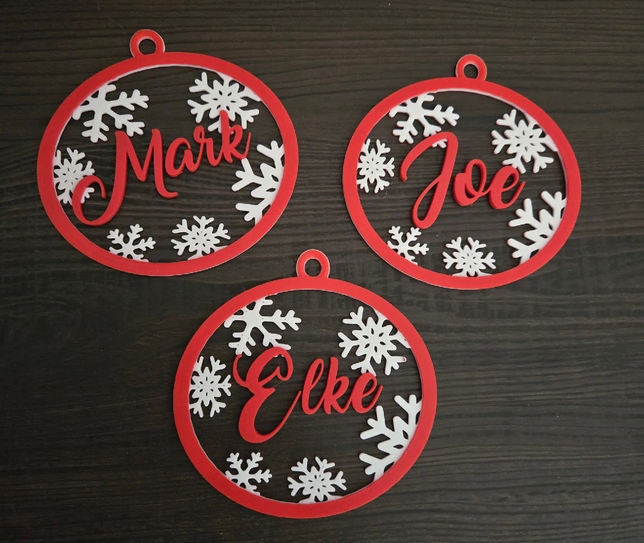 Custom Name Snowflake Decoration