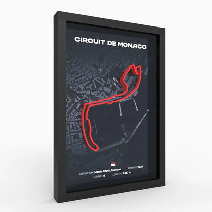 Side angle Monaco track artwork showing compact layered depth