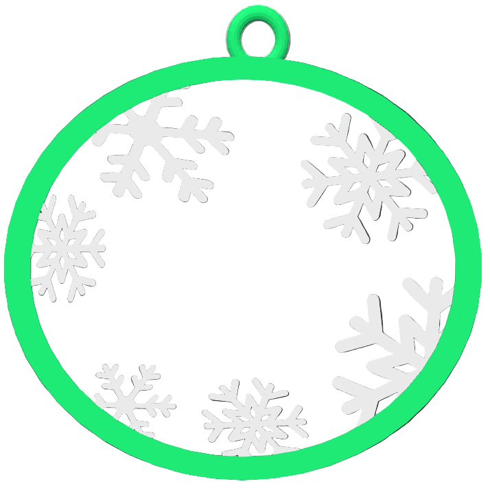 Custom Name Snowflake Decoration