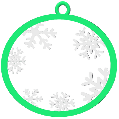 Custom Name Snowflake Decoration
