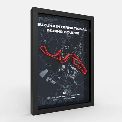 Side angle of Suzuka track frame highlighting multi-layer construction