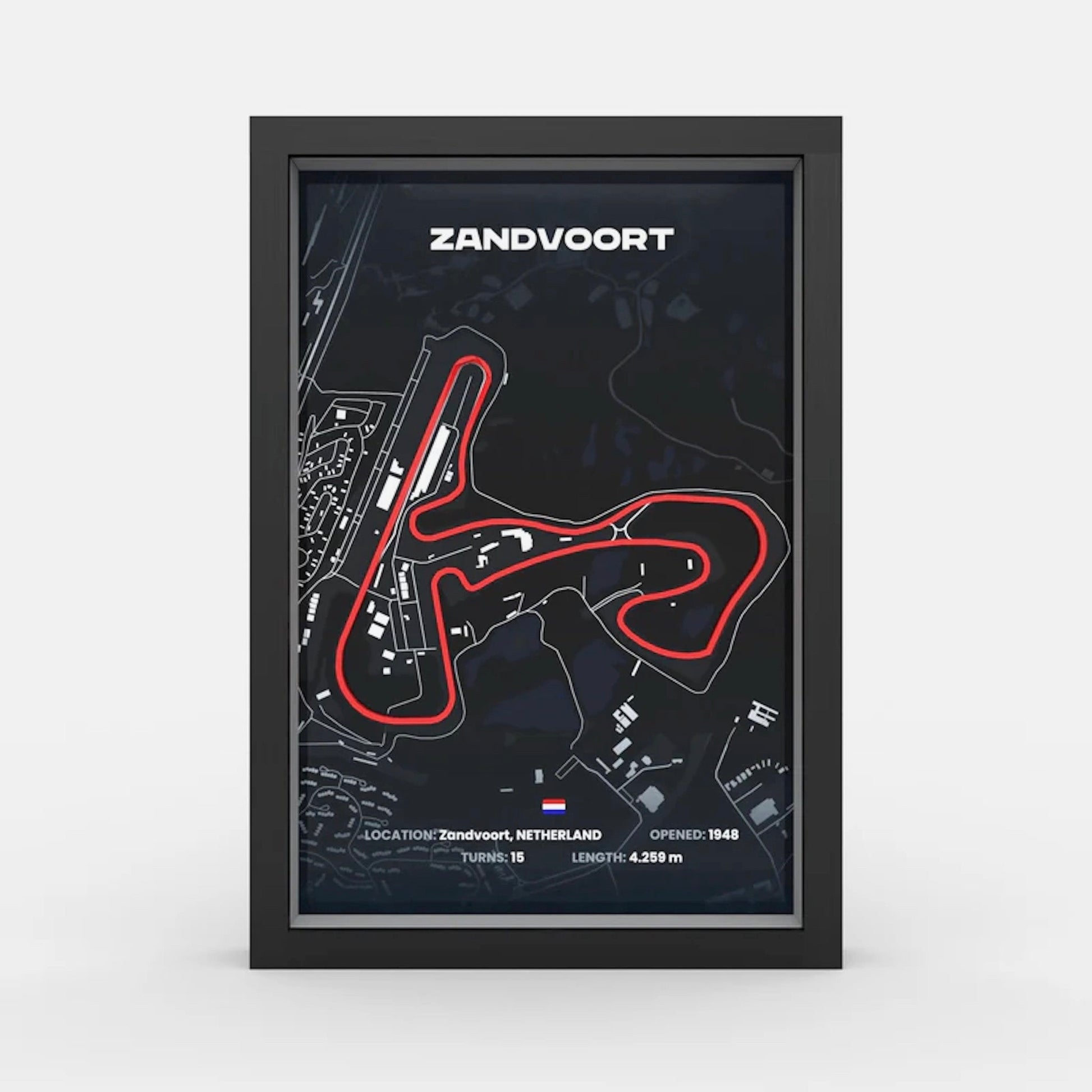 Dutch Grand Prix track framed wall art front view