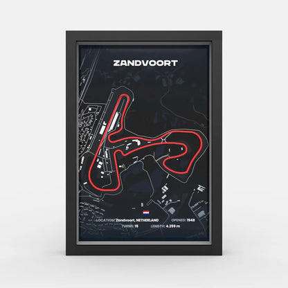 Dutch Grand Prix track framed wall art front view