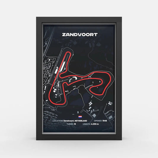 Dutch Grand Prix track framed wall art front view